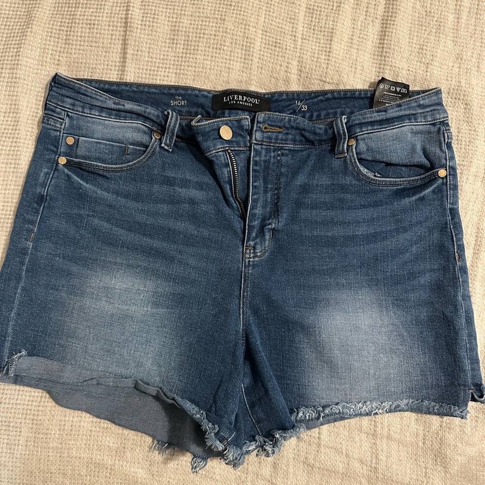 Liverpool Women's Dark Blue Jean Shorts